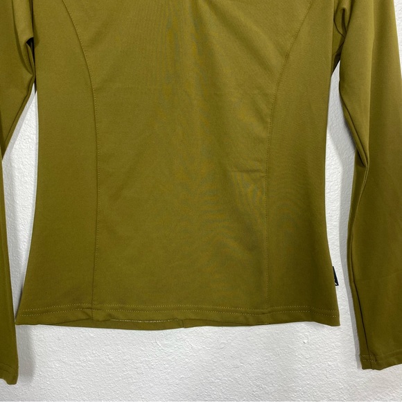 PrAna Nylon V neck green long sleeve athletic top. - Picture 6 of 10